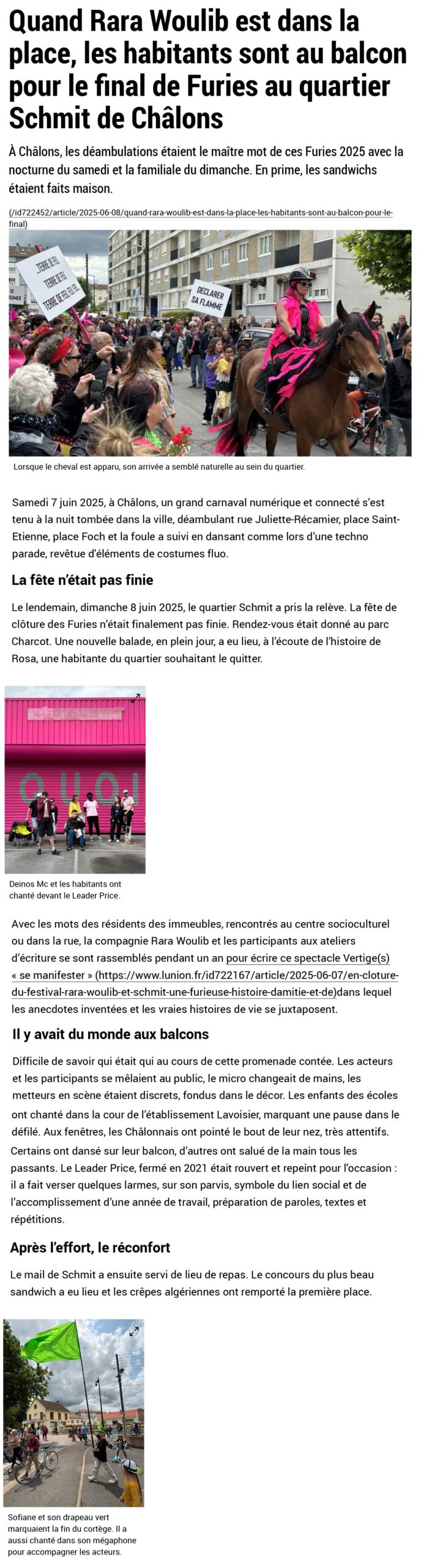 Vertiges dans la presse