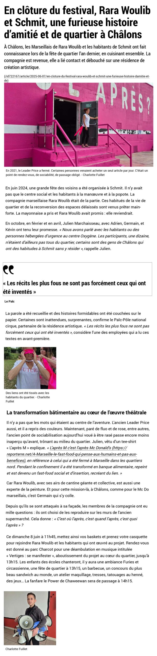 Vertiges dans la presse